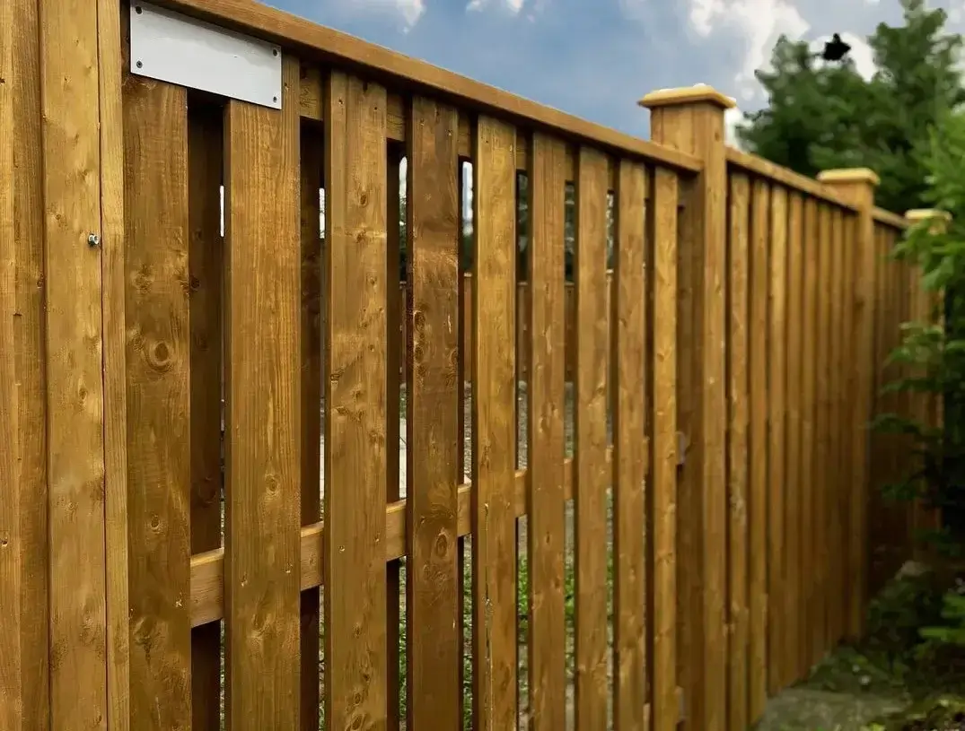 Installed timber fence in Townsville