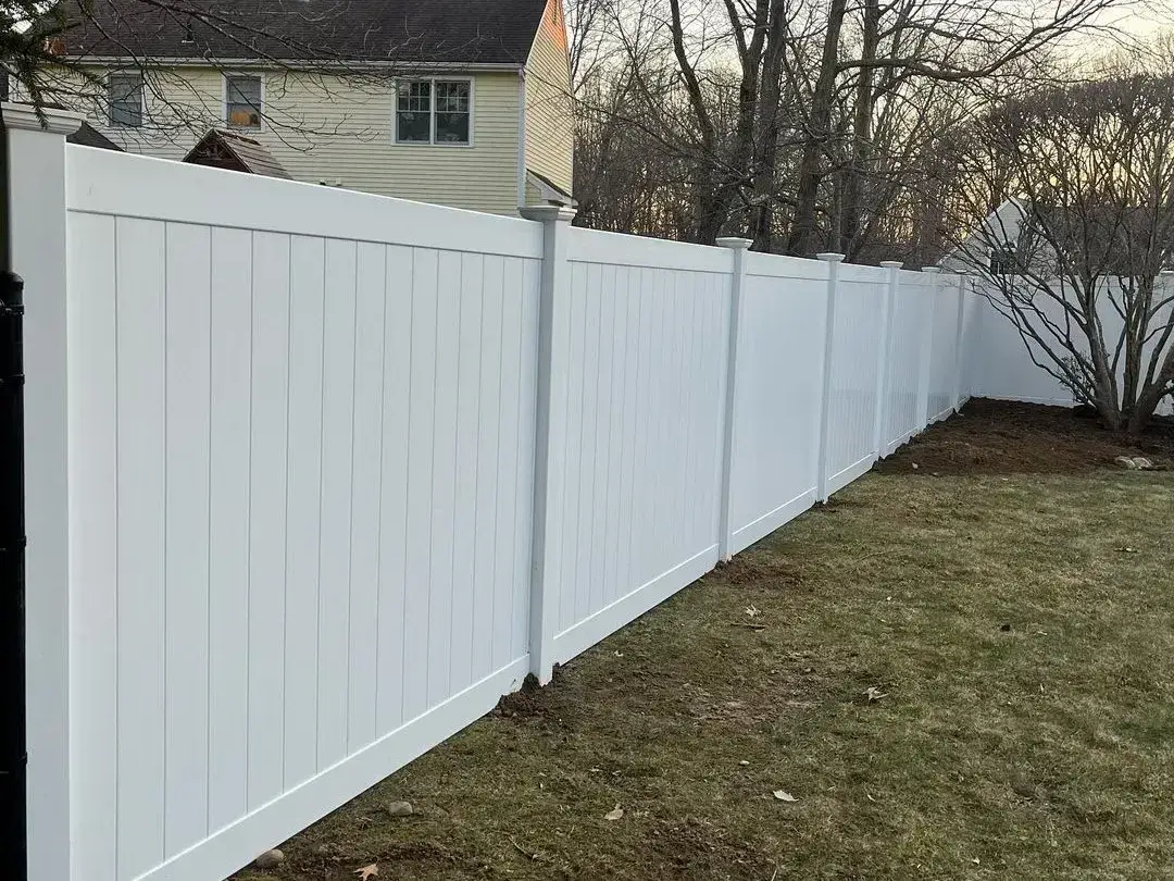 White wooden fence to keep intruder outside the property